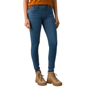 Prana Soma Stretch Skinny Jeans Flattering Casual Blue Denim Sz 2 26
